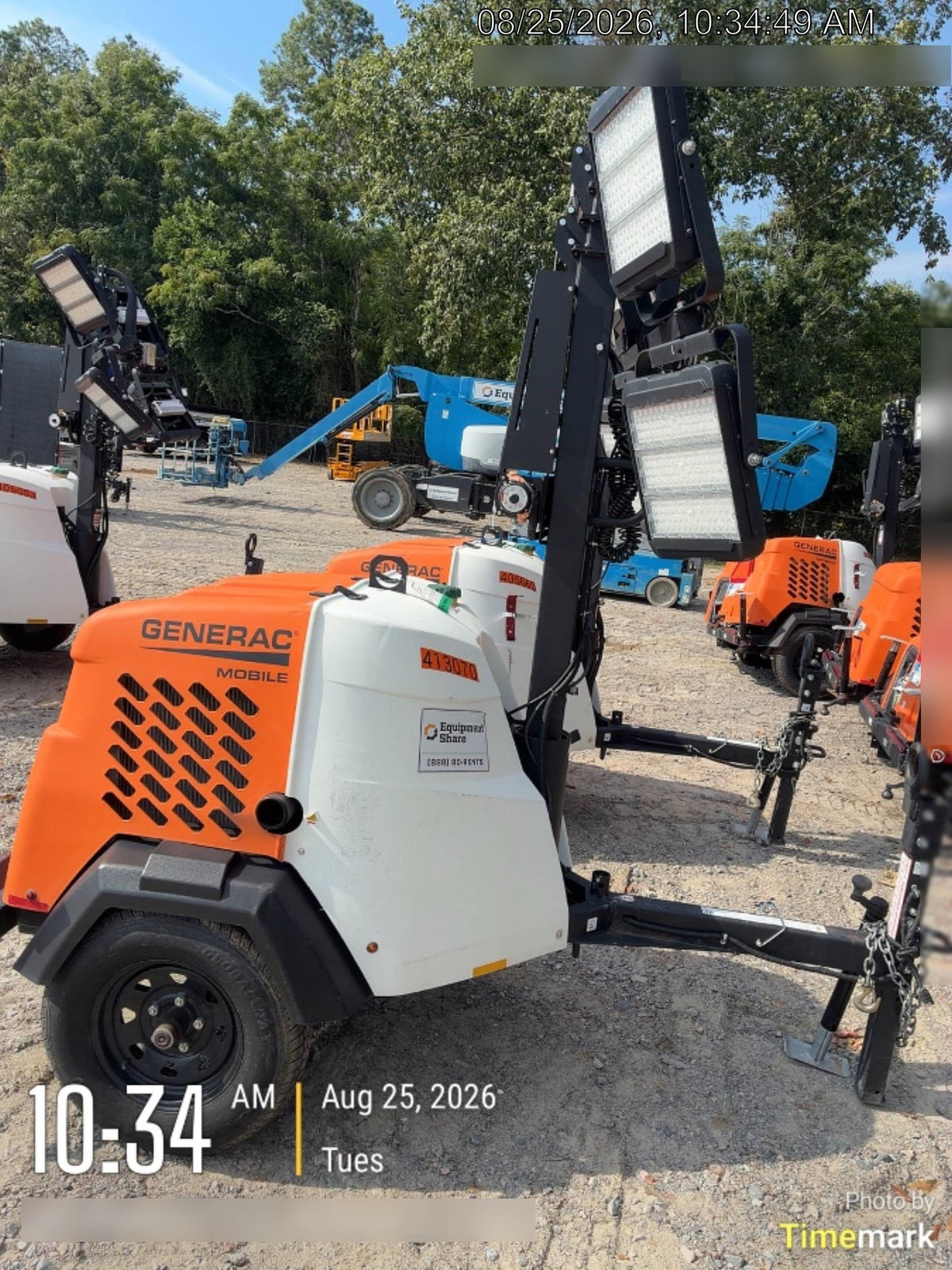 2024 Generac MLT6SKDS-STD4 ELEC WINCH Diesel, Electric Winch Mast, Powerzone Controller, (4) 320W LED Lights, 4kW Generator, 39.9 Gal Fuel Tank, 2" Ball, T3
