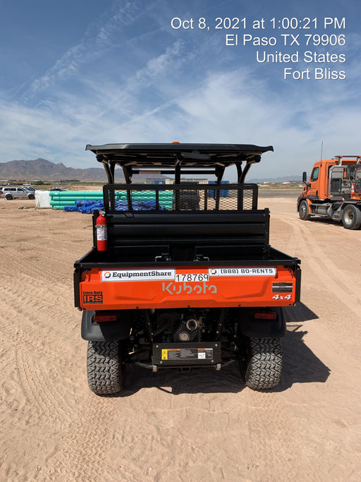 2021 Kubota RTV-X1140W-H Plastic Canopy, Windshield Acrylic Clear, LED Strobe Light, Wire Harness Kit, Back up Alarm