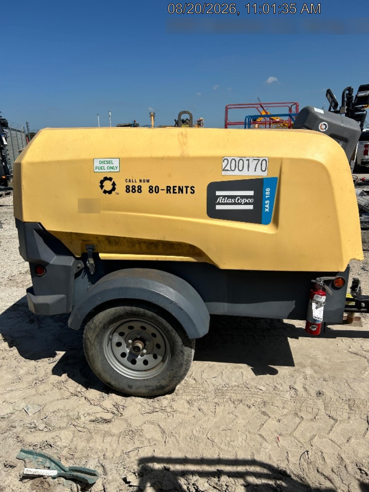 2022 ATLAS COPCO XAS188 CWK