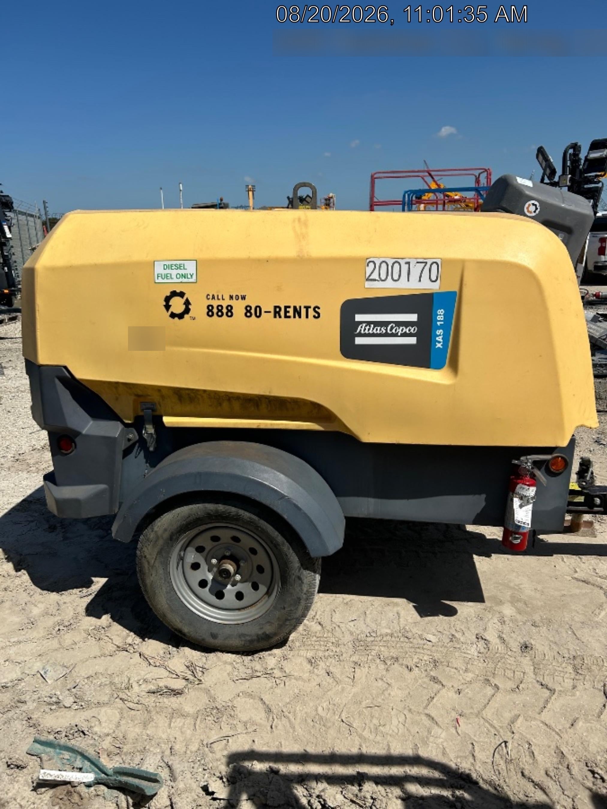 2022 ATLAS COPCO XAS188 CWK