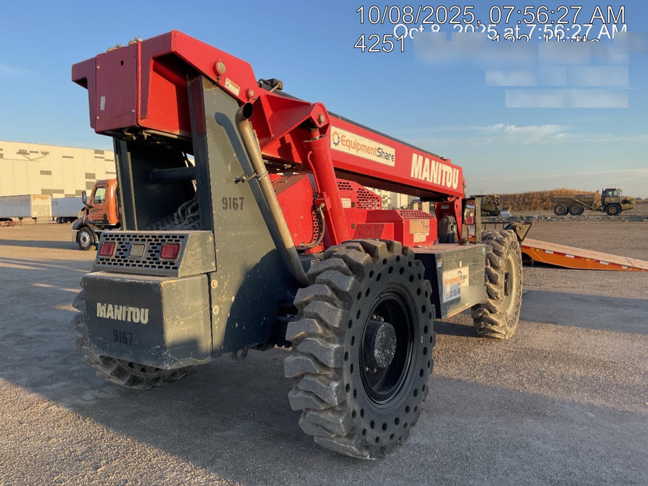 2018 Manitou MTA10055 Manitou MTA 10055 w/Cab/Heat/AC, Work Lights/Strobe, Aux Hyd, Solid Tires, Lift Hook, 66" Carriage, 60" Forks