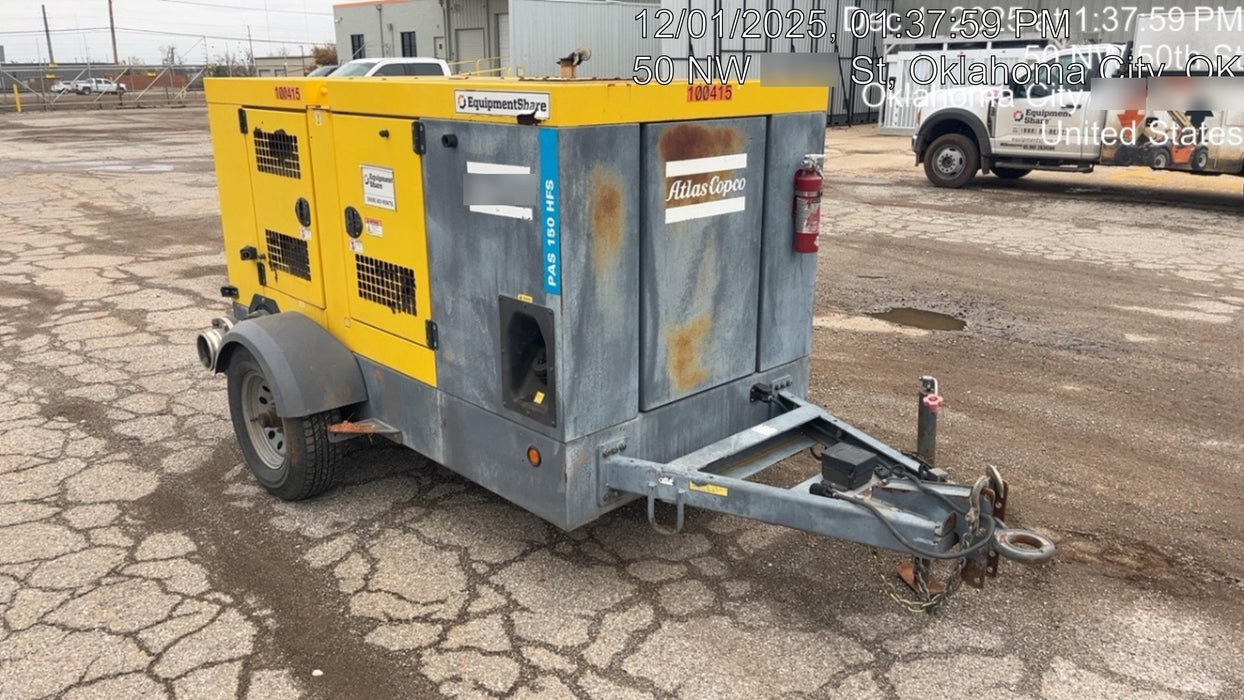 2020 ATLAS COPCO PAS 150 HF CS Enclosed