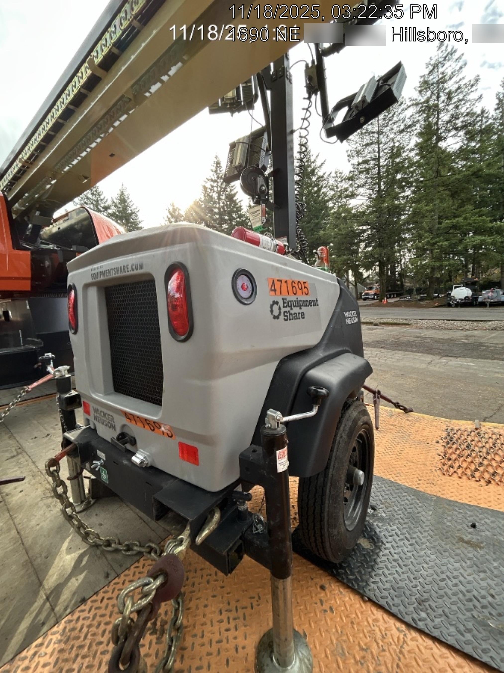 2024 Wacker Neuson LTT4 Diesel, Kohler KDW702, Deep Sea Controller, Auto Start, LED 320W, Bypass Outlet, T3