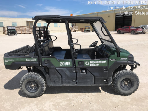 2018 Kawasaki Mule PRO-DXT Kawasaki Mule 4x4 Diesel UTV w/Hard Top, Windshield, Beacon, Backup Alarm, ES Keypad/Hardware Installed