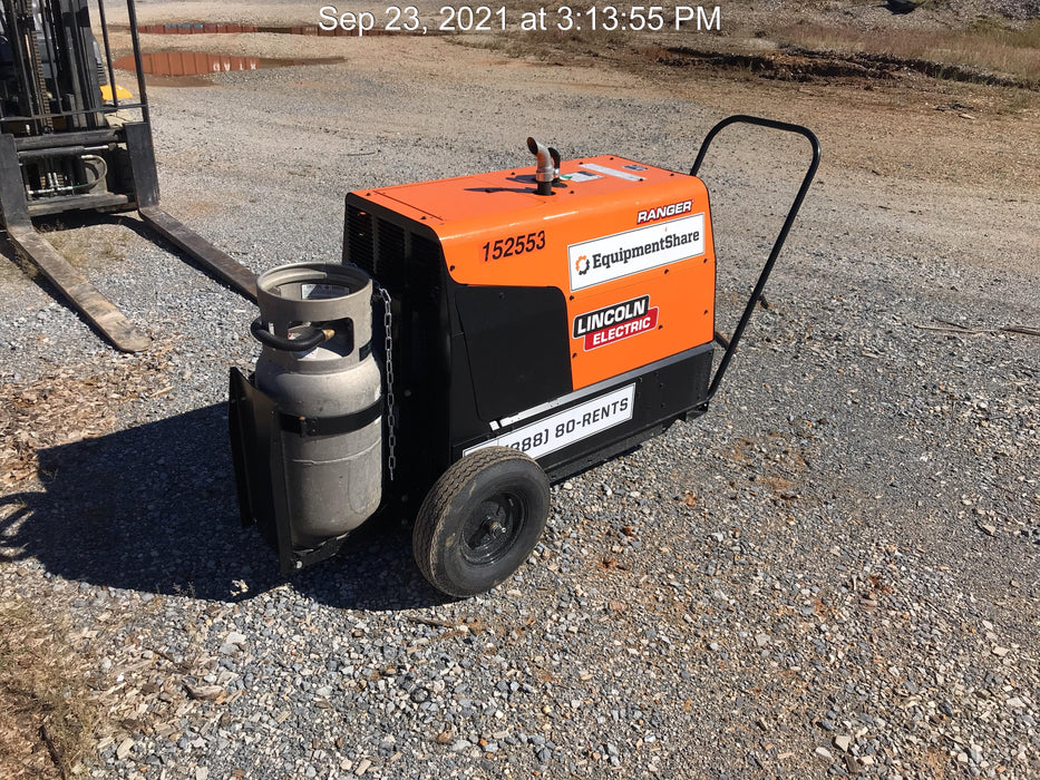 2021 Lincoln Electric Ranger 305 LPG LPG One-Pak (includes undercarriage, tank holder & tank strap) ORANGE