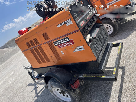 2021 Lincoln Electric Vantage 549X Ready Pak 3, ORANGE (includes trailer, cable rack, fender light kit)