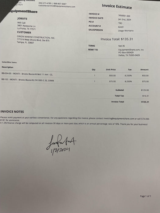 2022 MONTINI SE-1160-02