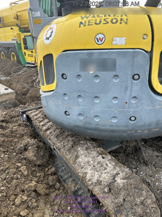 2019 Wacker Neuson EZ53 Open ROPS, Long Dipperstick, T4, VDS Manual QC, Buckets: 12/18/24"