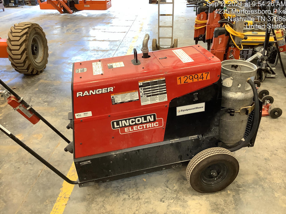 2021 Lincoln Electric Ranger 305 LPG K3430-1, Ranger 305 LPG, Undercarriage, Tank Holder & Strap, 10kw AC Gen, 25hp Kohler LPG Eng