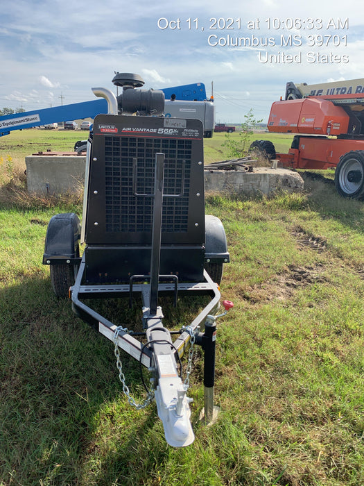 2021 Lincoln Electric Air Vantage 566 Air Vantage 566X Ready Pak 3 (includes trailer, cable rack, fender light kit); no telematics