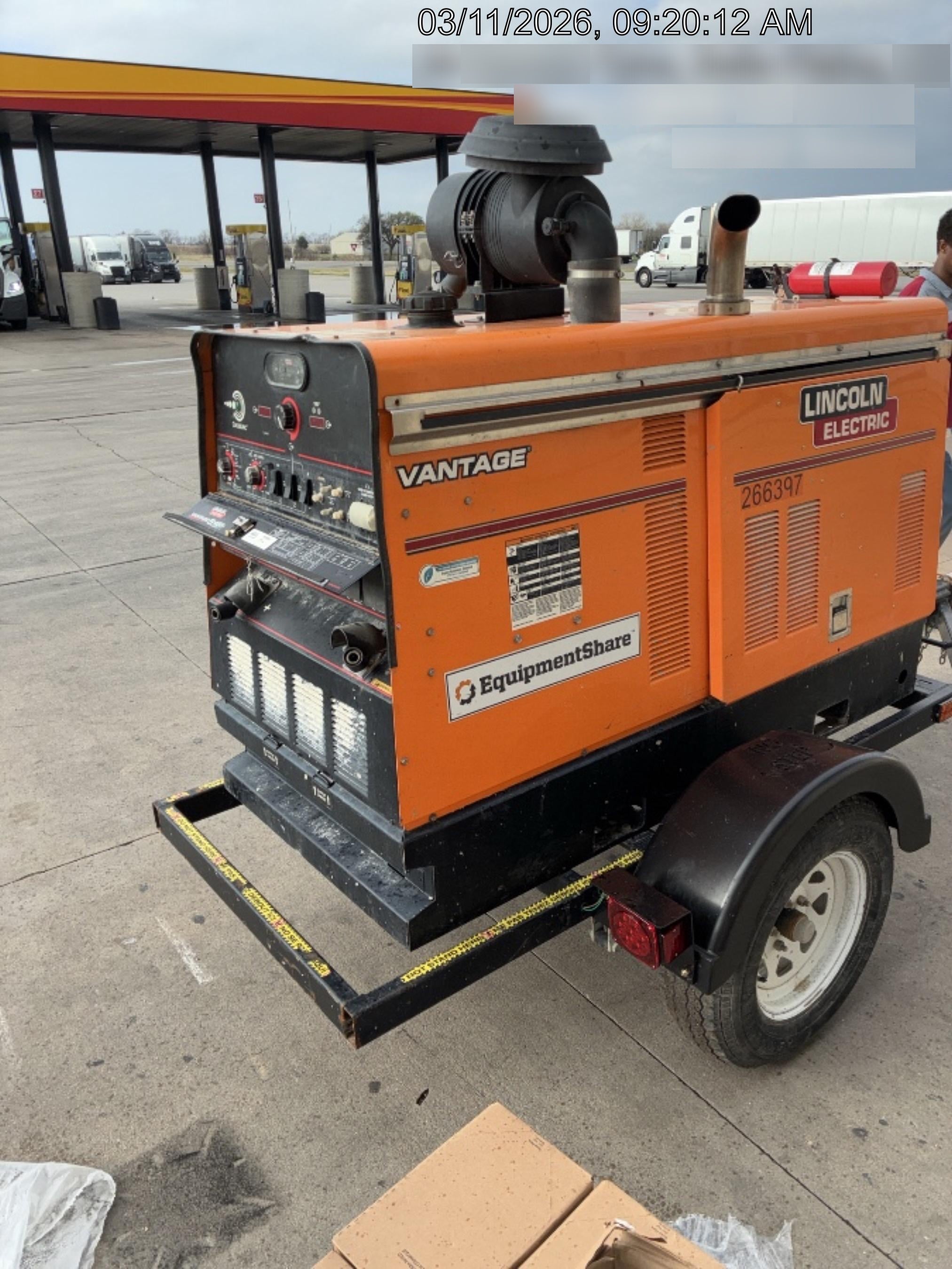 2022 Lincoln Electric Vantage 549X Crosslink Technology, Trailer Mounted, ES Decals, T3