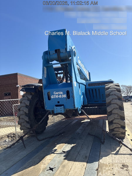 2017 Genie GTH-636 Genie GTH636 Telehandler, 48" Carriage, Solid Tires