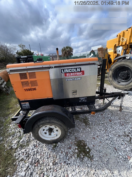 2021 Lincoln Electric Vantage 322 Vantage 322 Ready Pak 3 w/ Decals, ORANGE (includes trailer, cable rack, fender light kit) NO Telematics