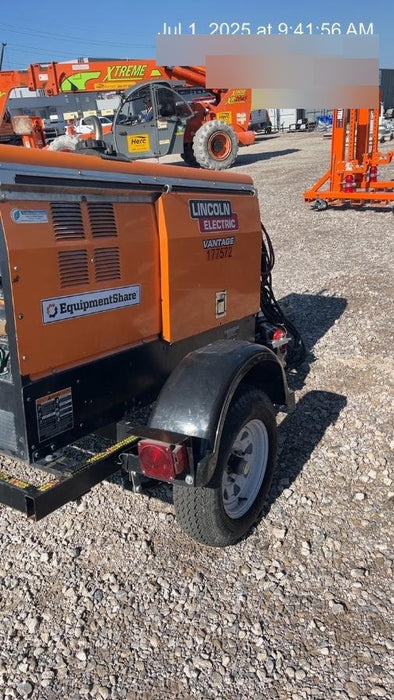 2021 Lincoln Electric Vantage 322 Vantage 322 Ready Pak 3 w/ Decals, ORANGE (includes trailer, cable rack, fender light kit) NO Telematics