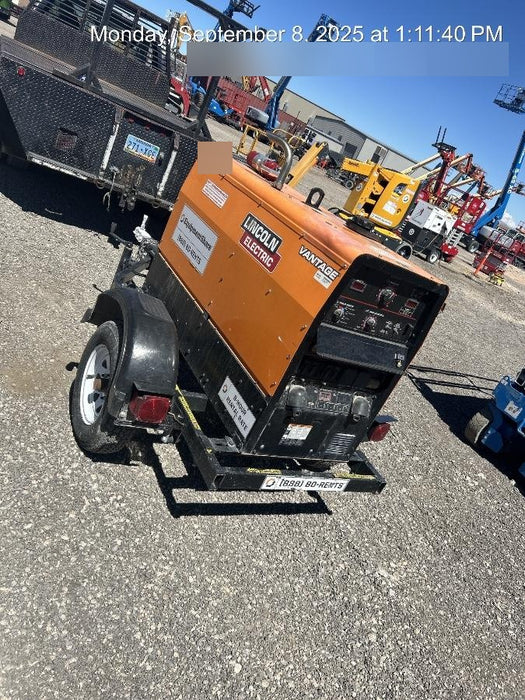 2021 Lincoln Electric Vantage 322 Vantage 322 Ready Pak 3 w/ Decals, ORANGE (includes trailer, cable rack, fender light kit) NO Telematics