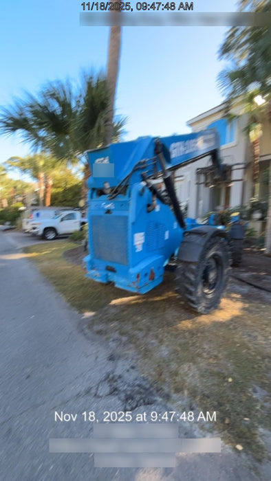 2019 Genie GTH-1056 Canopy, Solid RT Tires, LED Work Lights, Beacon 60" QA Carriage, 60" Forks