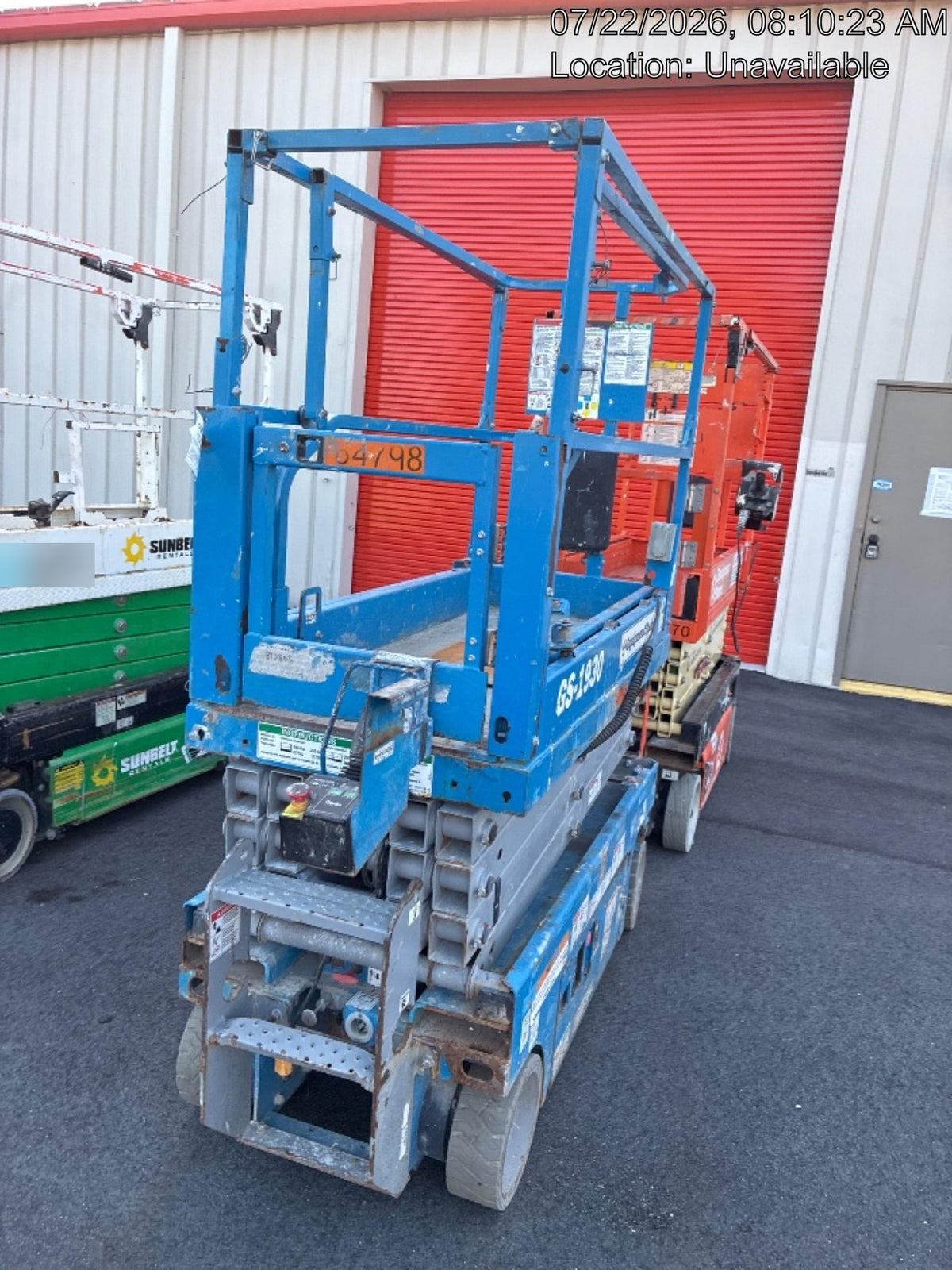 2020 Genie GS-1930 Solid Non Marking Tires, Beacon, Folding rails with half height swing gate