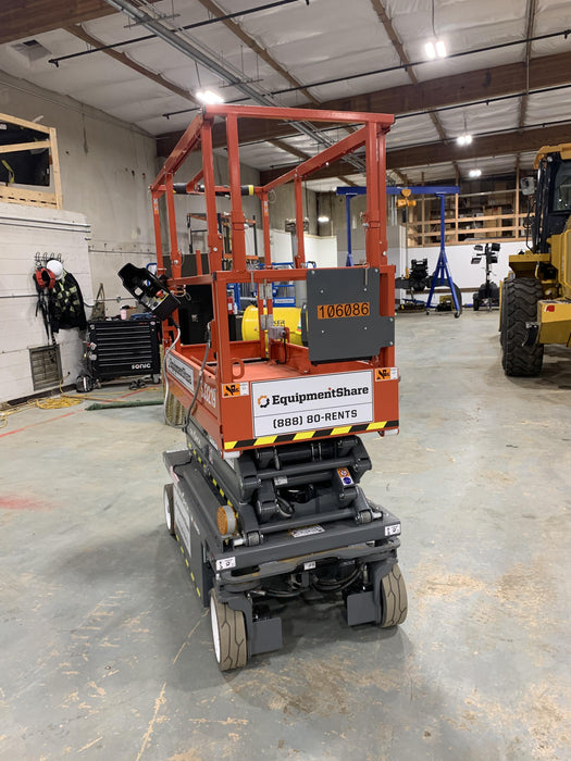 2020 Skyjack SJIII-3219 Solid NM Tires, Half height spring hinged entry gate, Dual Beacons, 800W Inverter