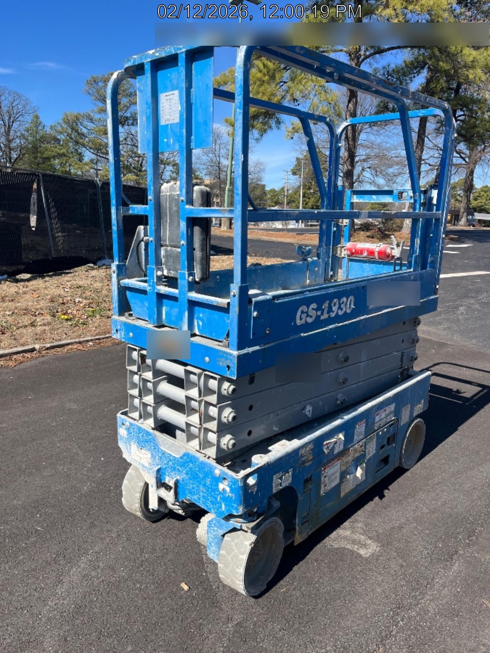 2020 Genie GS-1930 Solid Non Marking Tires, Beacon, Folding rails with half height swing gate