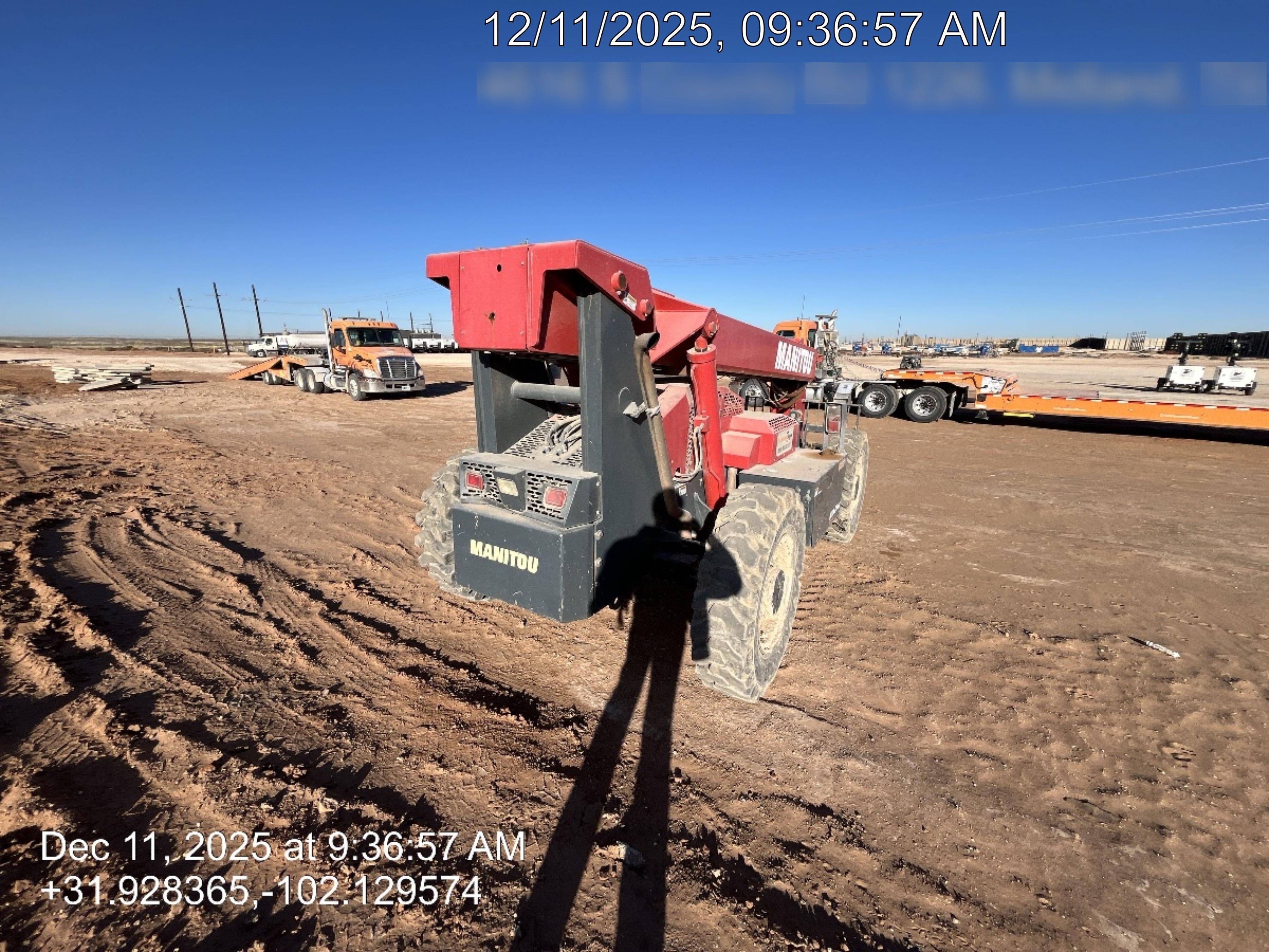 2019 Manitou MTA8044 Manitou MTA8044 - 74 HP T4, Canopy, Worklights/Strobe, Beacon, 66" Carriage, 48" Forks, Solid Tires, Lift Hook, Aux Hydraulics