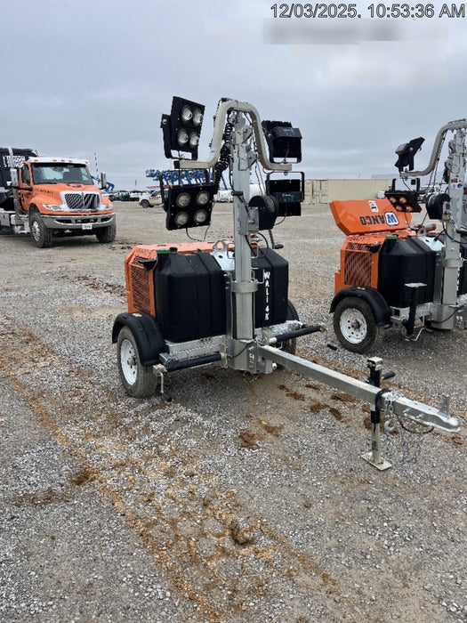 2024 Wanco WLTT-4MM4K Diesel, Mitsubishi L2E, 9.0HP @1800 rpm, Deep Sea Controller, Shore Power Plug, Auto Start, (4) 350W LED Floodlights, 4kW Generator, 60 Gal Fuel Tank, 2" Ball, T3