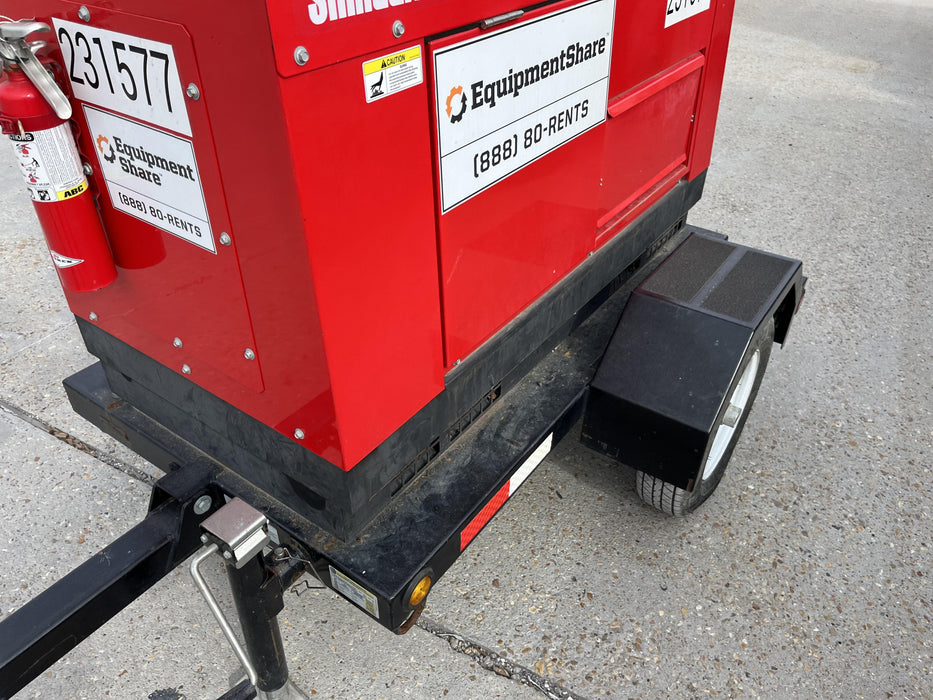 2022 Shindaiwa DGW400MDL Kubota D902 Engine, 23 HP, Dual Op Welder, Wire, Arc, Droop Stick, Tig, and CC Stick Functionality, Simulphase, 3 Phase and 1 Phase Gen Output, Single Axle NB Trlr, Slr Trckl Chrg 12V 12W, Fire Ext