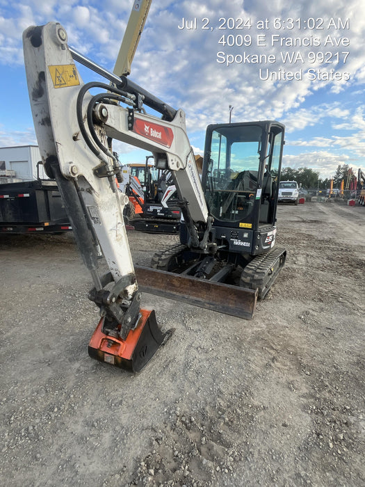 2022 Bobcat E50 Canopy, Rubber Tracks, Manual QC, Hydraulic Thumb