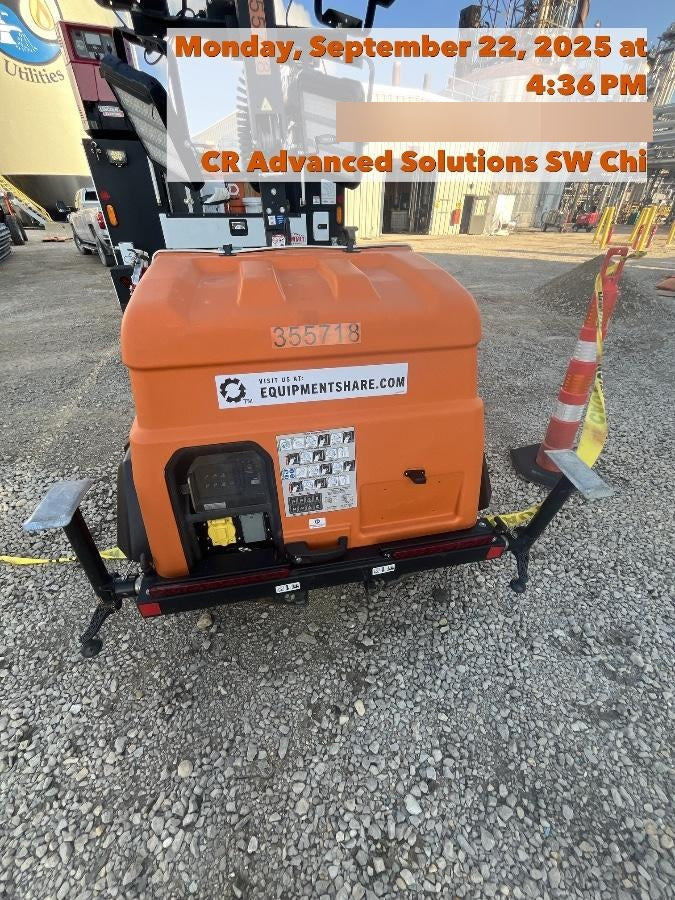 2023 Generac MLT2 Diesel, Flex Switch 120V Input, Powerzone Controller, 
(4) 320W LED Lights, 4kW Generator, 39.9 Gal Fuel Tank, 2" Ball, T3