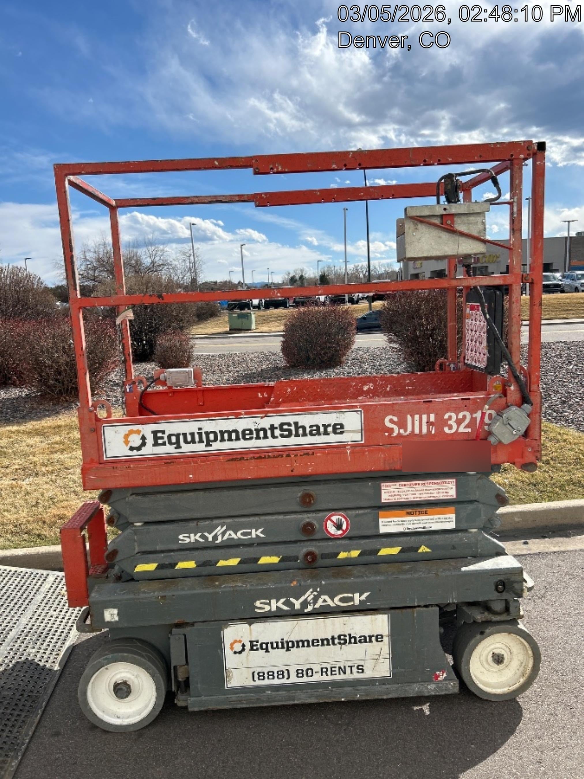 2019 Skyjack SJIII-3219 Standard Options