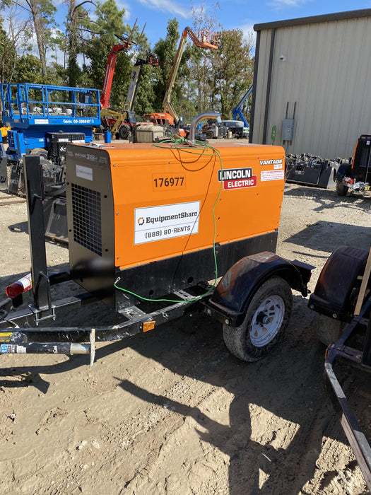 2021 Lincoln Electric Vantage 322 Vantage 322 Ready Pak 3 w/ Decals, ORANGE (includes trailer, cable rack, fender light kit) NO Telematics