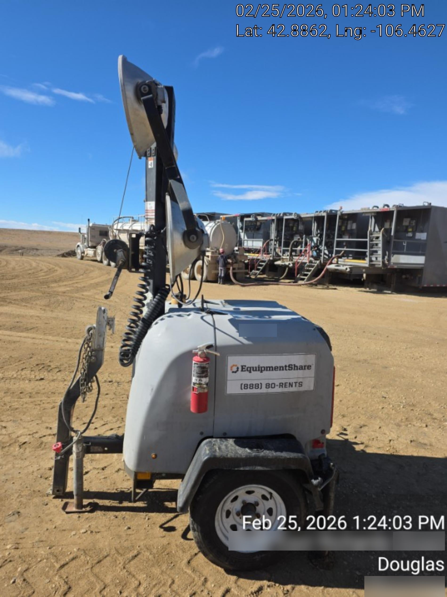 2018 Wacker Neuson LTV6L-MH Wacker Neuson LTV6L Mobile Light Tower w/Fuel Level Sensor Installed