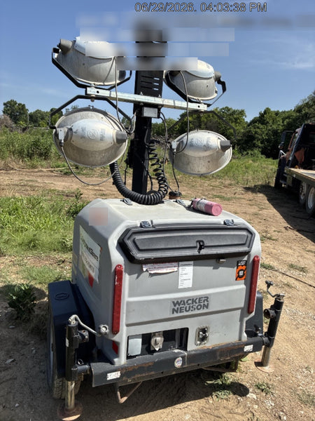 2019 Wacker Neuson LTV6L-MH Wacker Neuson LTV6L Mobile Light Tower w/Fuel Level Sensor Installed