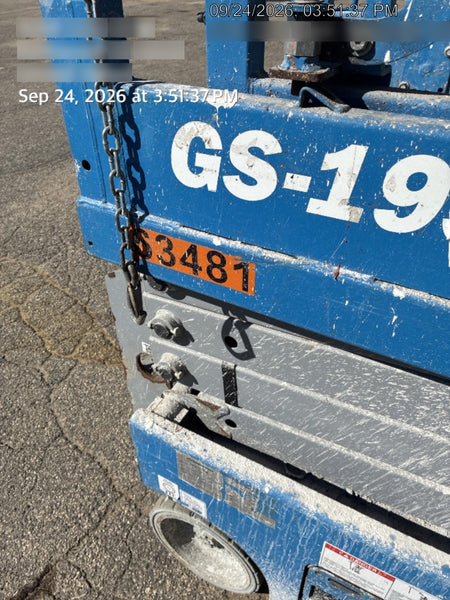 2020 Genie GS-1930 Standard Machine