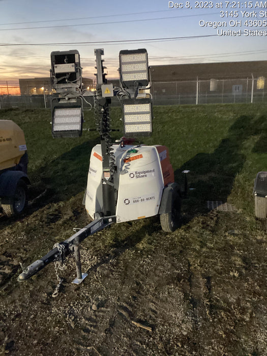 2023 Generac MLT2 Diesel, Flex Switch 120V Input, Powerzone Controller, 
(4) 320W LED Lights, 4kW Generator, 39.9 Gal Fuel Tank, 2" Ball, T3