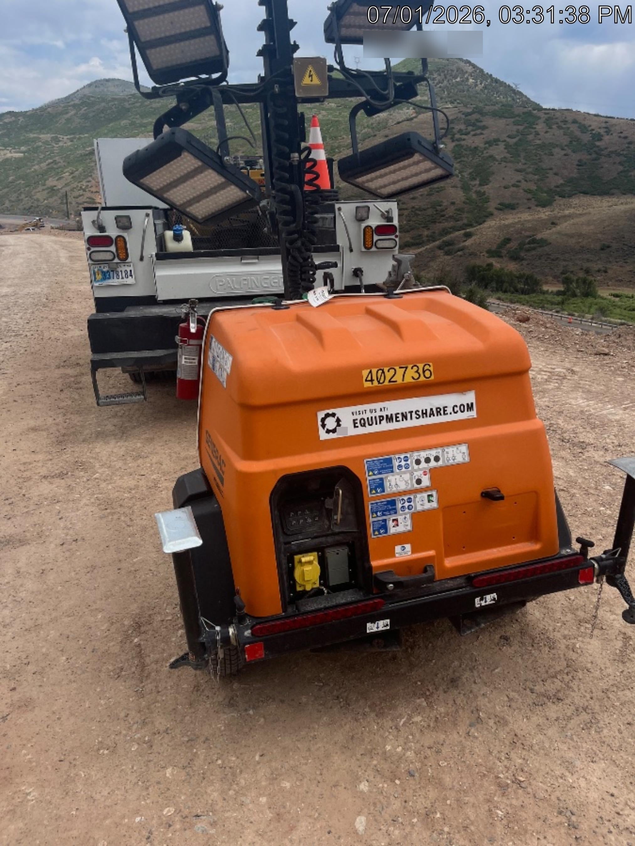 2024 Generac MLT2 Diesel, Flex Switch 120V Input, Powerzone Controller, 
(4) 320W LED Lights, 4kW Generator, 39.9 Gal Fuel Tank, 2" Ball, T3