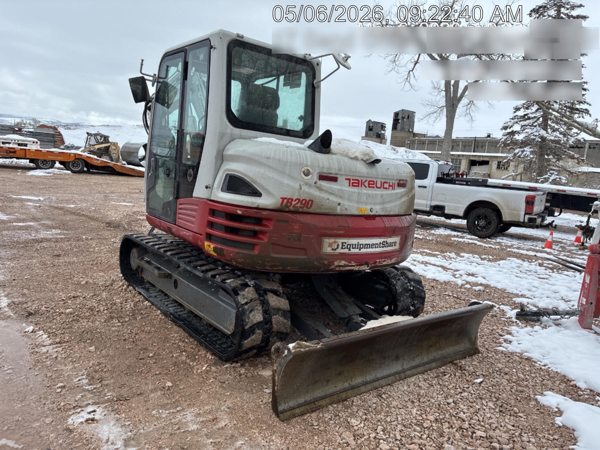 2020 Takeuchi TB290C Cab/Heat/Air, Rubber Tracks, Manual TAG QC