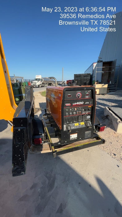 2022 Lincoln Electric LE400 Kubota V1505, Trlr, Cable Rack, Light Kit, ES Decals, T3