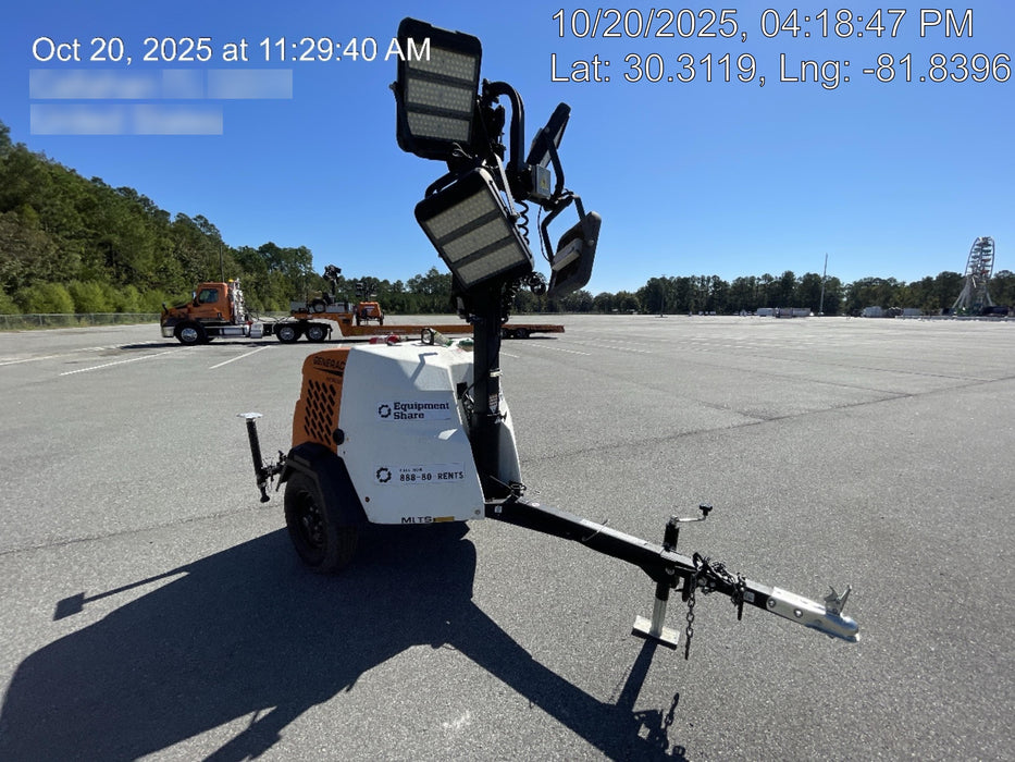 2023 Generac MLT2 Diesel, Flex Switch 120V Input, Powerzone Controller, (4) 320W LED Lights, 4kW Generator, 39.9 Gal Fuel Tank, 2" Ball, T3