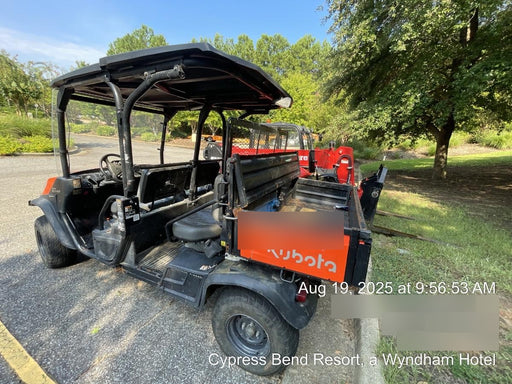 2022 Kubota RTV-X1140W-H Plastic Canopy, Windshield Acrylic Clear, LED Strobe Light, Wire Harness Kit, Back up Alarm