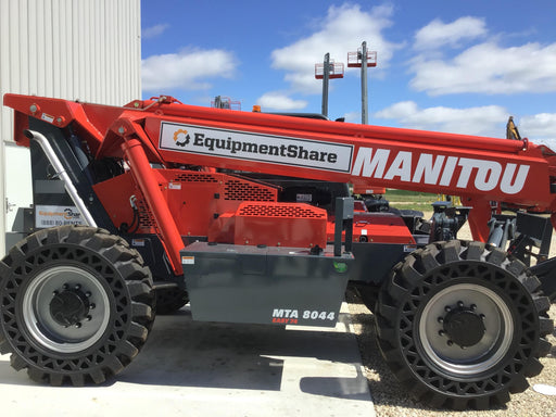2018 Manitou MTA10055 MTA10055 - 74 HP T4, Canopy, Worklights/Strobe, Beacon, 66" Carriage, 60" Forks, Solid Tires, Lift Hook, Aux Hydraulics