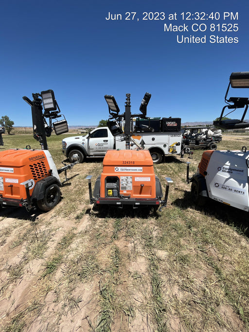 2023 Generac MLT2 Diesel, Flex Switch 120V Input, Powerzone Controller, (4) 320W LED Lights, 4kW Generator, 39.9 Gal Fuel Tank, 2" Ball, T3