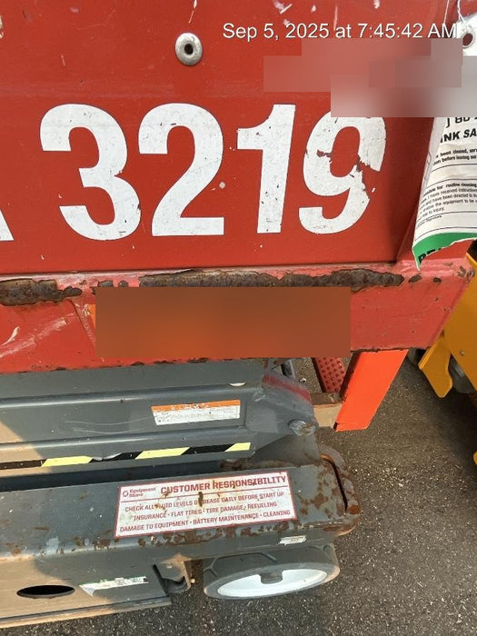 2017 Skyjack SJIII-3219 Standard Rental Specs