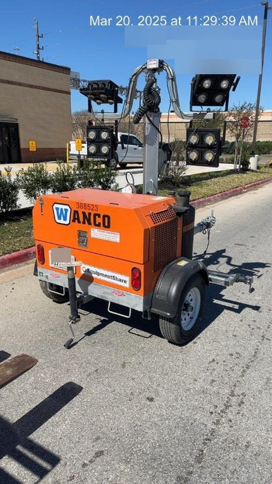 2024 Wanco WLTT-4MM4K Diesel, Deep Sea Controller, Shore Power Plug, Auto Start, (4) 350W LED Floodlights, 4kW Generator, 60 Gal Fuel Tank, 2" Ball, T3