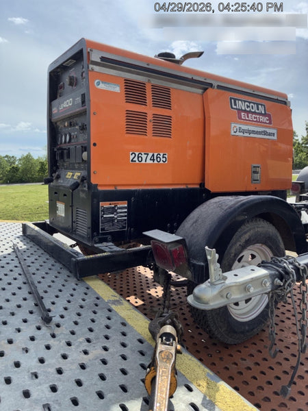 2022 Lincoln Electric LE400 Kubota V1505, Trlr, Cable Rack, Light Kit, ES Decals, T3