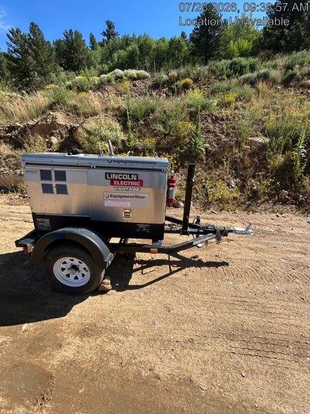 2020 Lincoln Electric Vantage 322 Welder Ready-Pak 3, Two wheel trailer, Fender and Light kit, Cable Rack