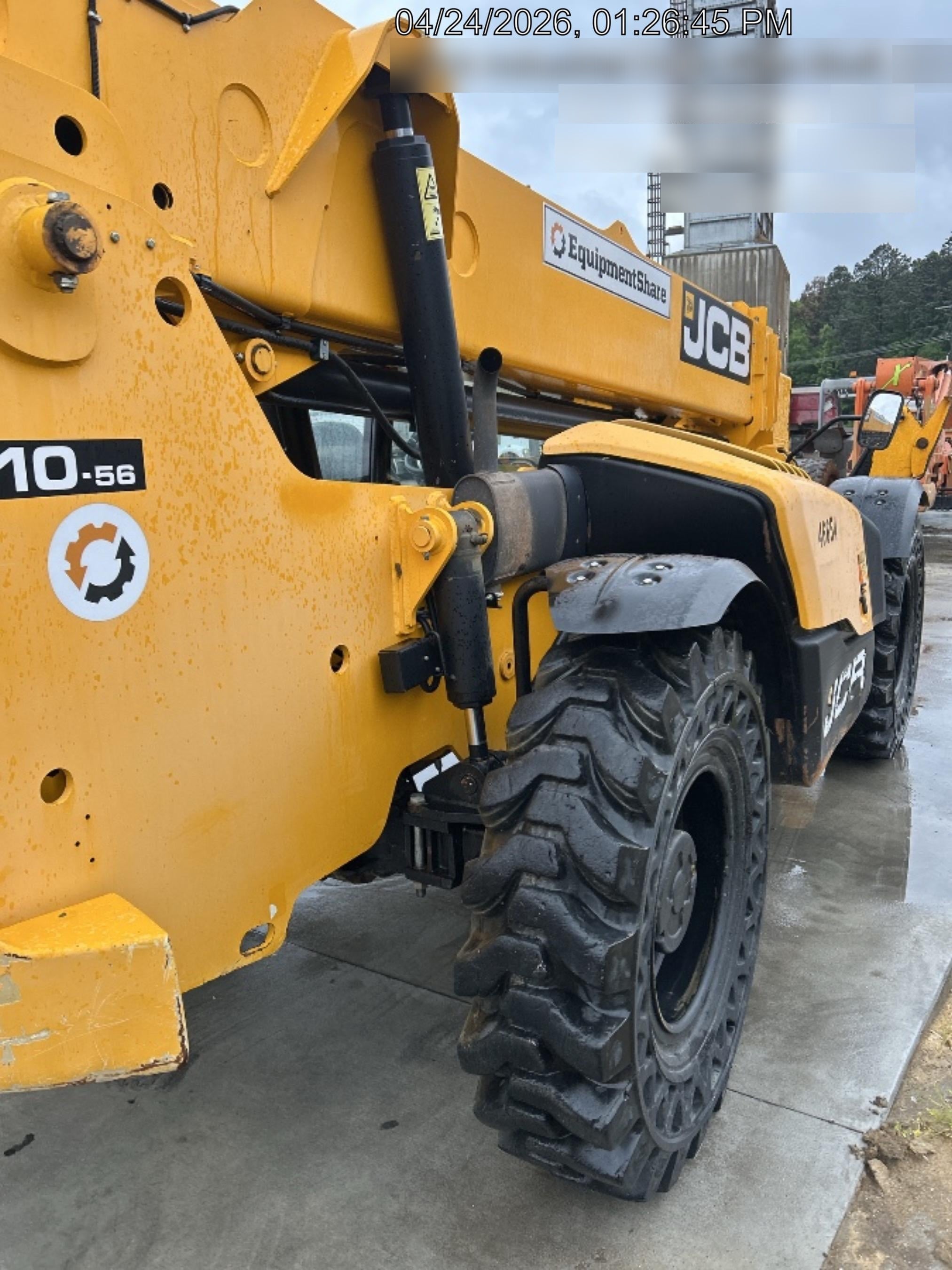 2019 JCB 510-56 Canopy, 74 HP, Solid Tires, STD Worklight, Beacon, Aux Hydraulics, Lifting Eye, Back up Alarm w/66" Carriage/60" Forks