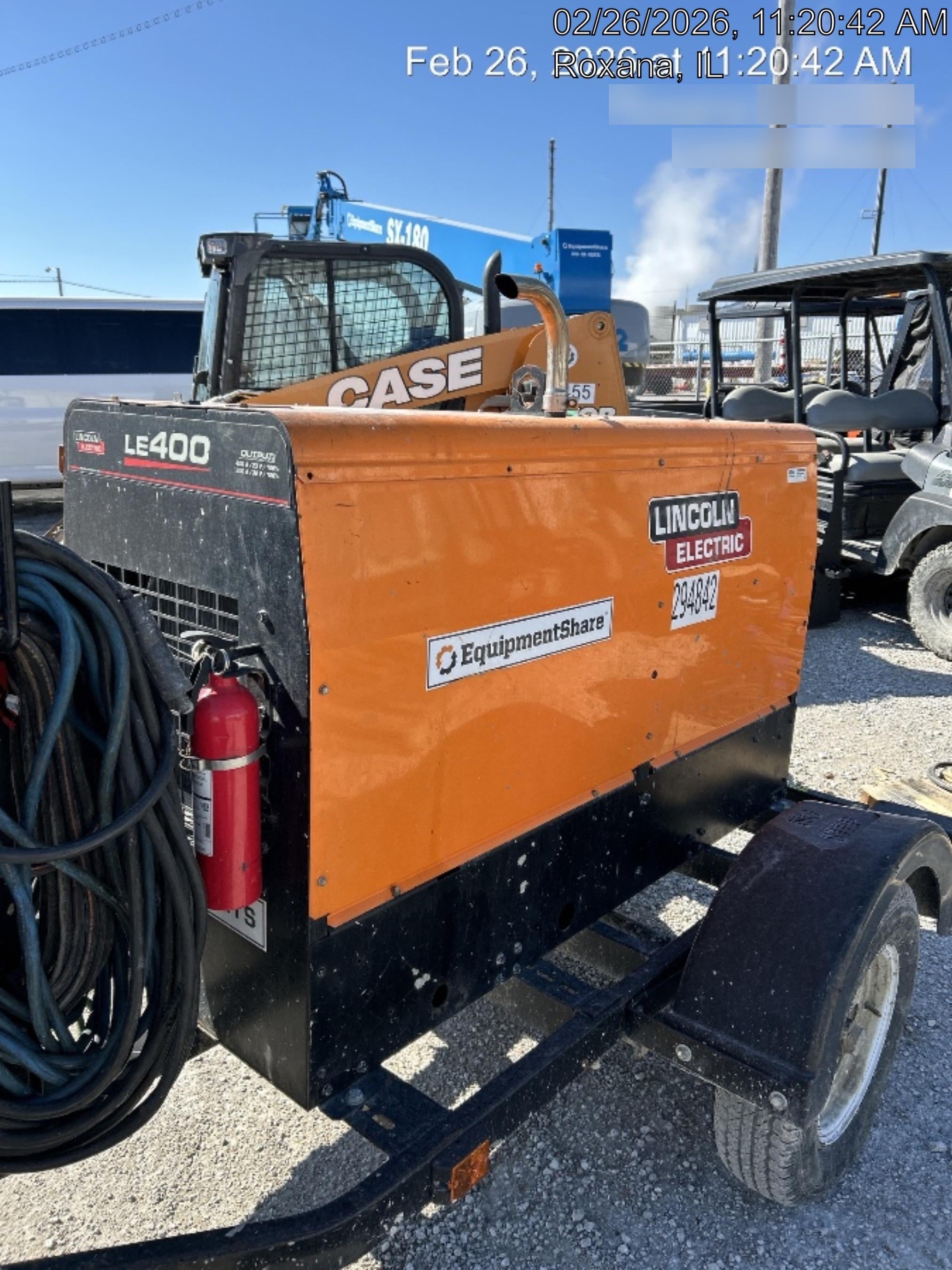 2023 Lincoln Electric LE400 Kubota V1505, Trlr, Cable Rack, Light Kit, ES Decals, T3