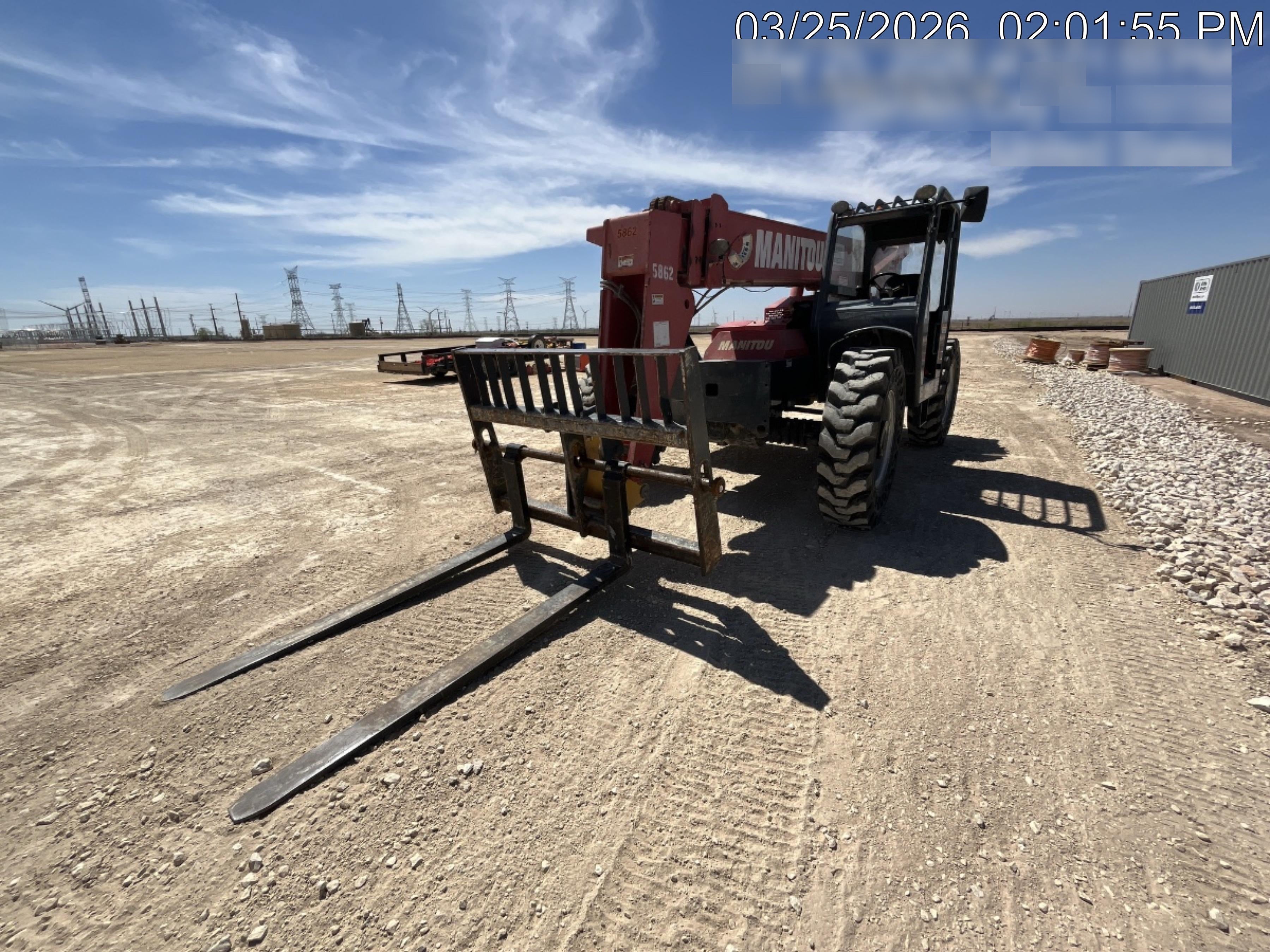 2018 Manitou 12042 Manitou MTA 12042, Solid Tires, 66" Carriage, Open ROPS, Flashing Beacon and Work Light Package