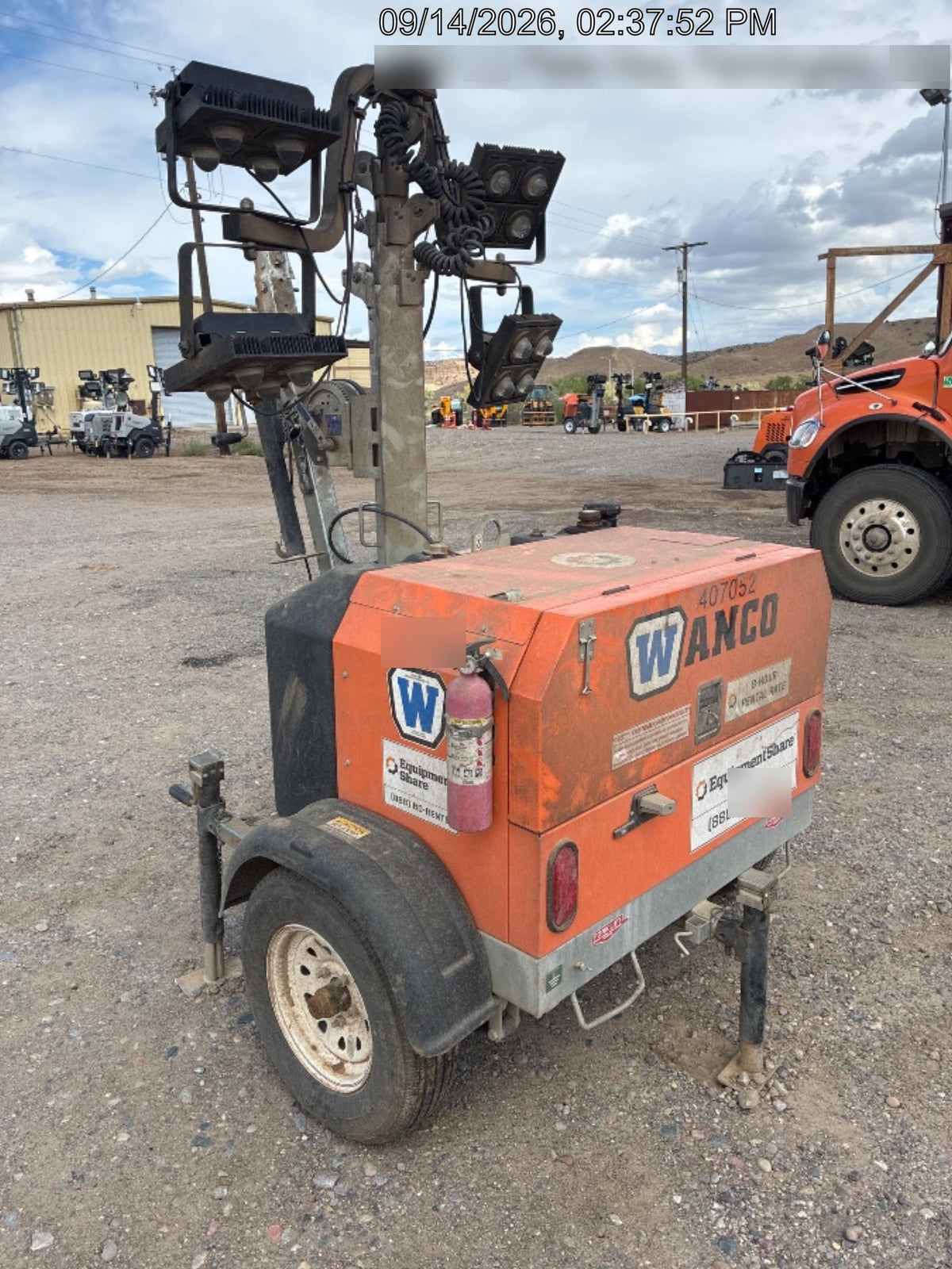 2024 Wanco WLTT-4MM4K Diesel, Deep Sea Controller, Shore Power Plug, Auto Start, (4) 350W LED Floodlights, 4kW Generator, 60 Gal Fuel Tank, 2" Ball, T3