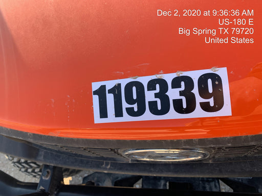 Kubota RTV-X1140W-H Canopy, 4-Seater, Diesel, Windshield Acrylic Clear, LED Strobe, Backup Alarm